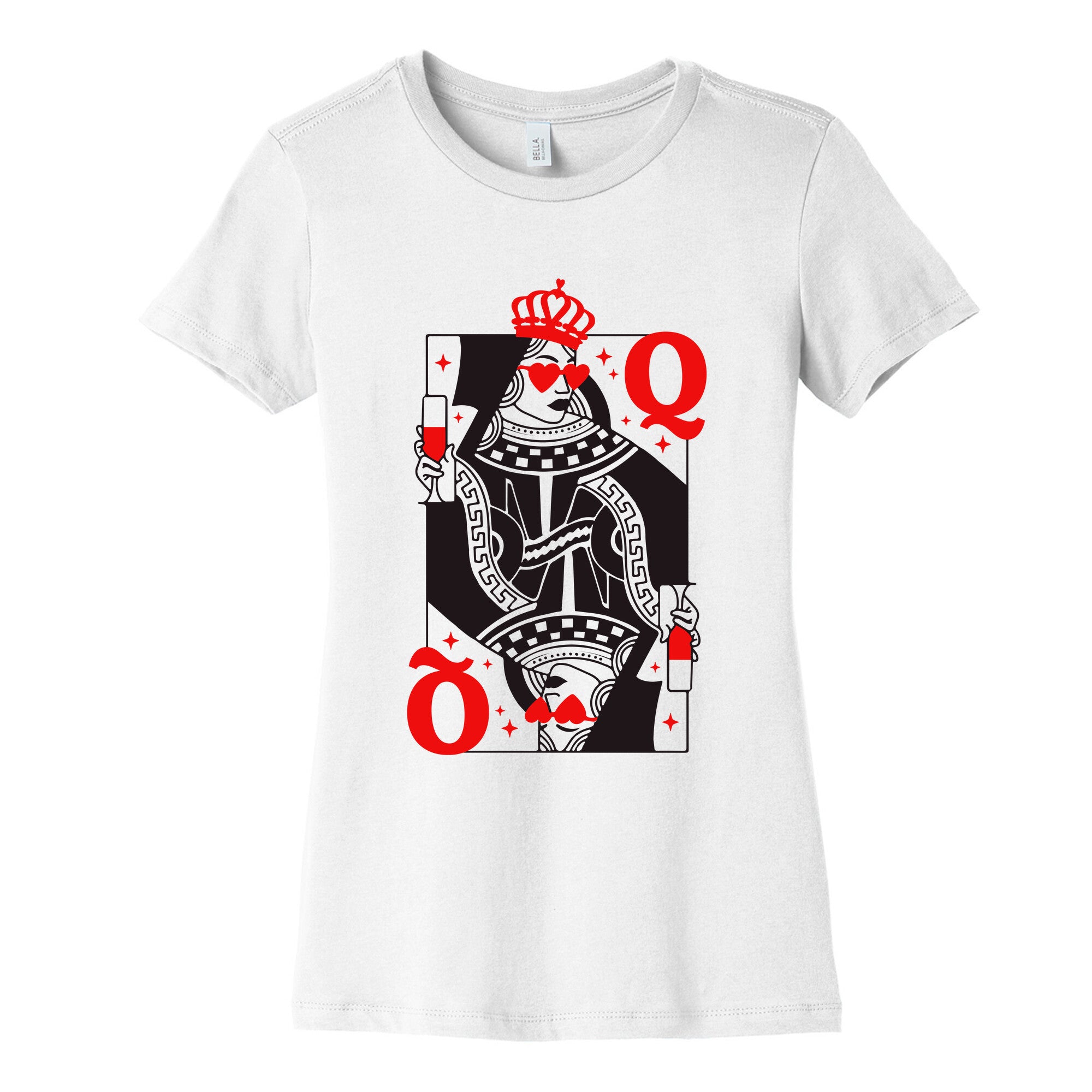 Queen of Hearts Womens Cotton Tee