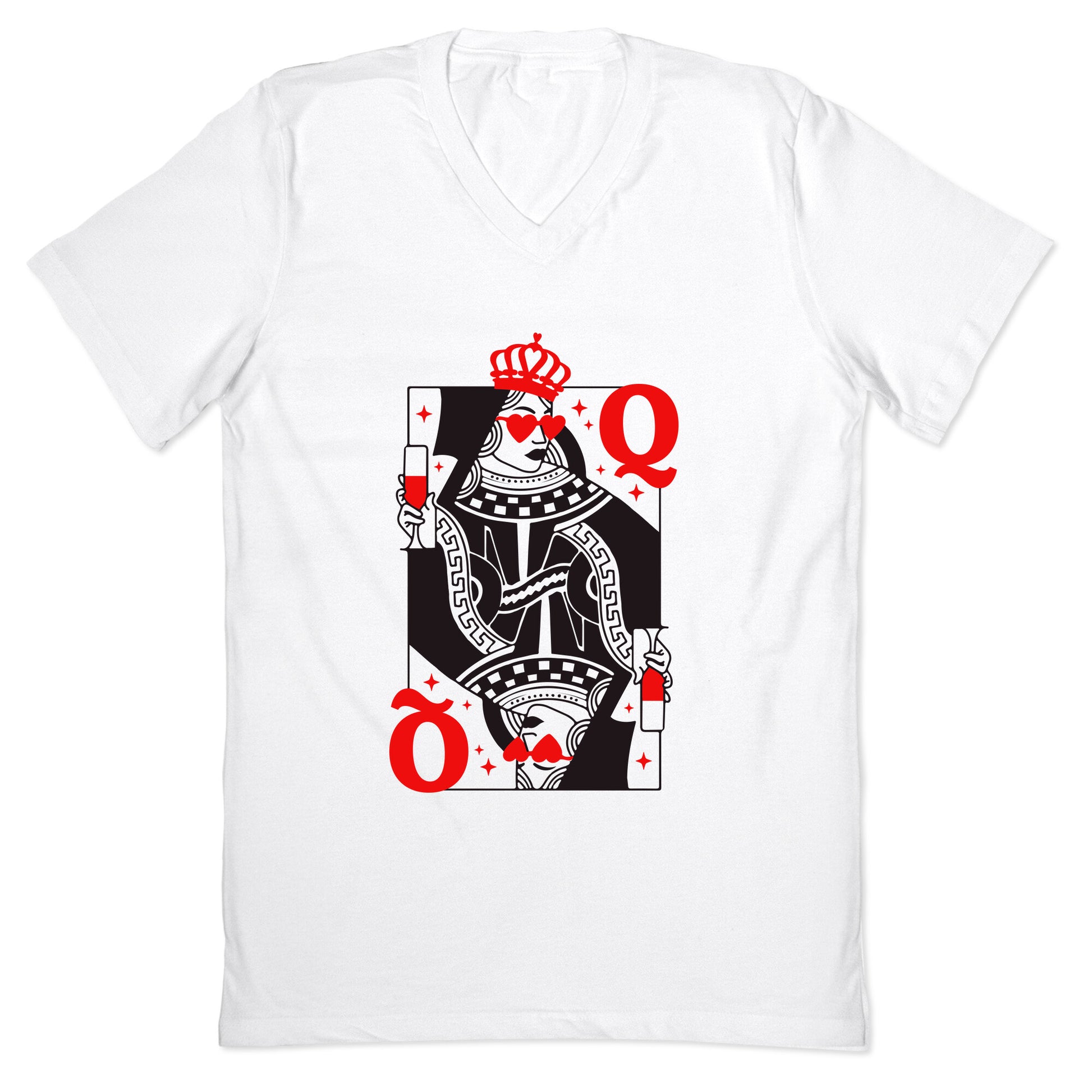 Queen of Hearts V-Neck