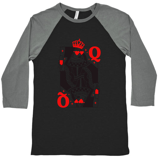Queen of Hearts Baseball Tee