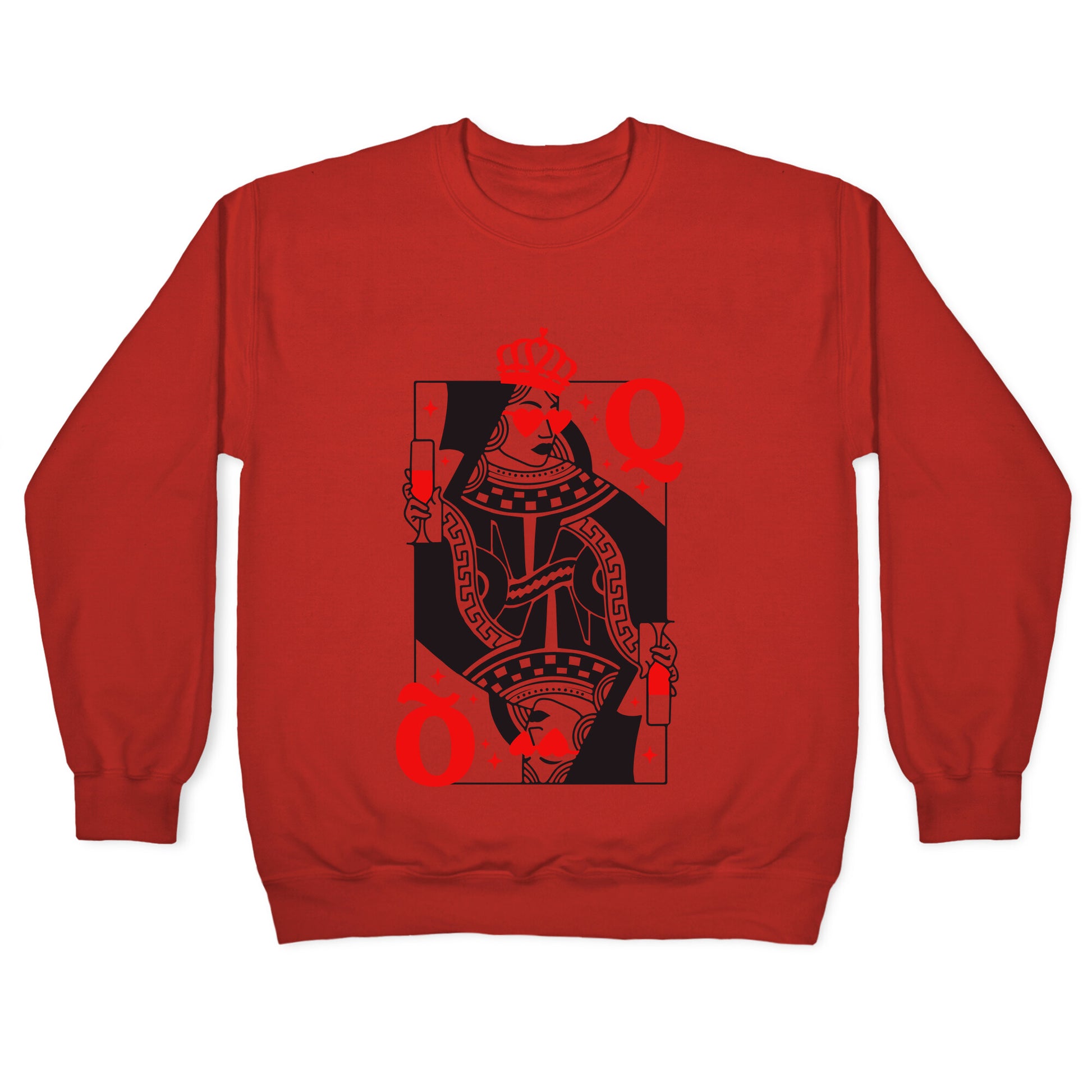 Queen of Hearts Crewneck Sweatshirt