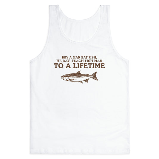 Buy A Man Eat Fish Tank Top