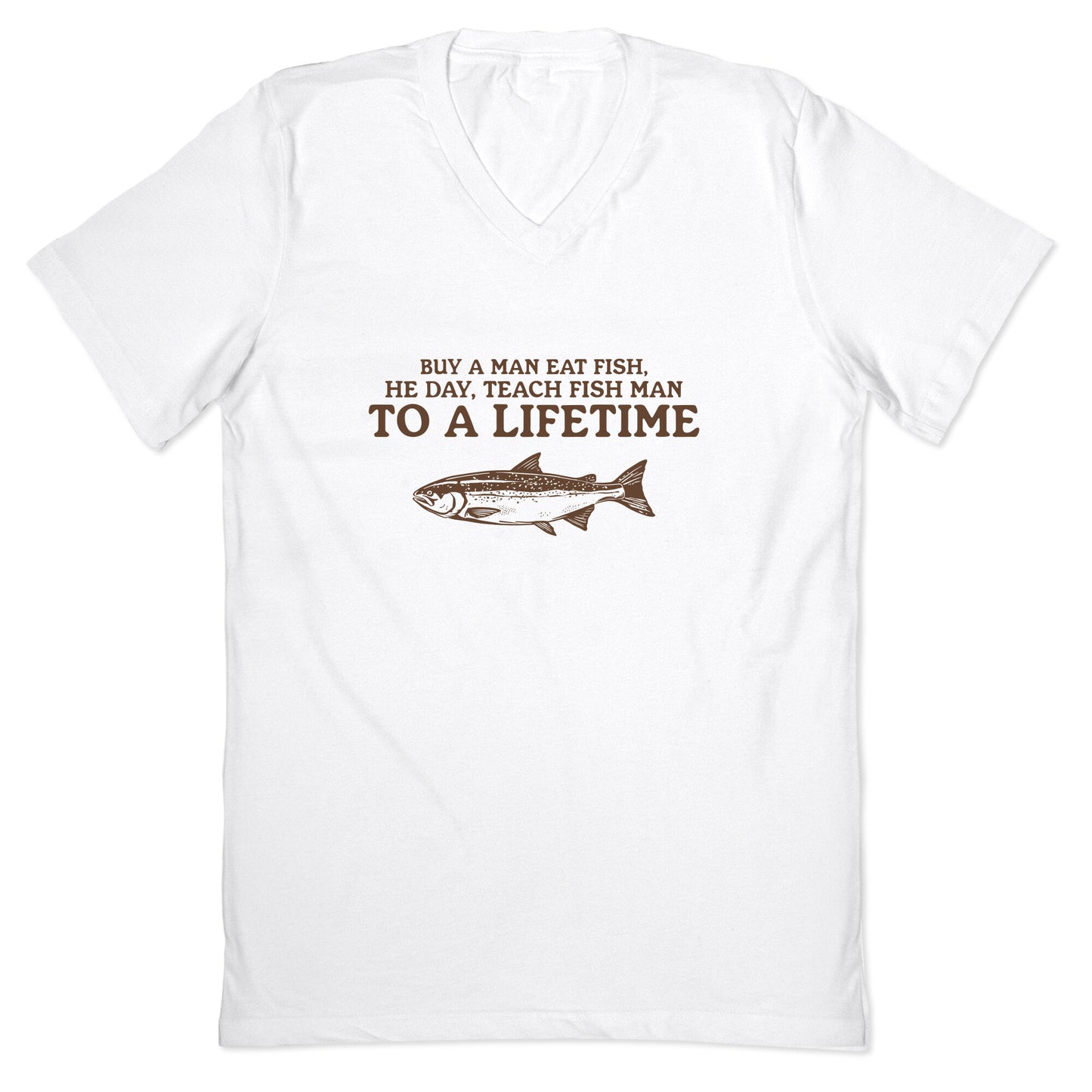 Buy A Man Eat Fish V-Neck