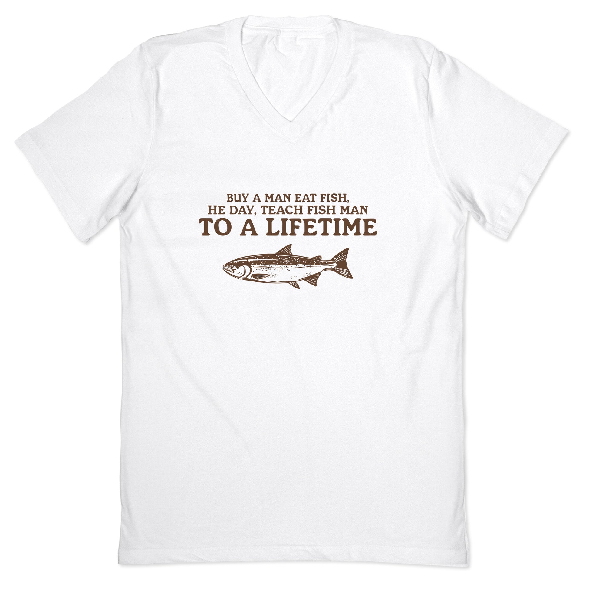 Buy A Man Eat Fish V-Neck