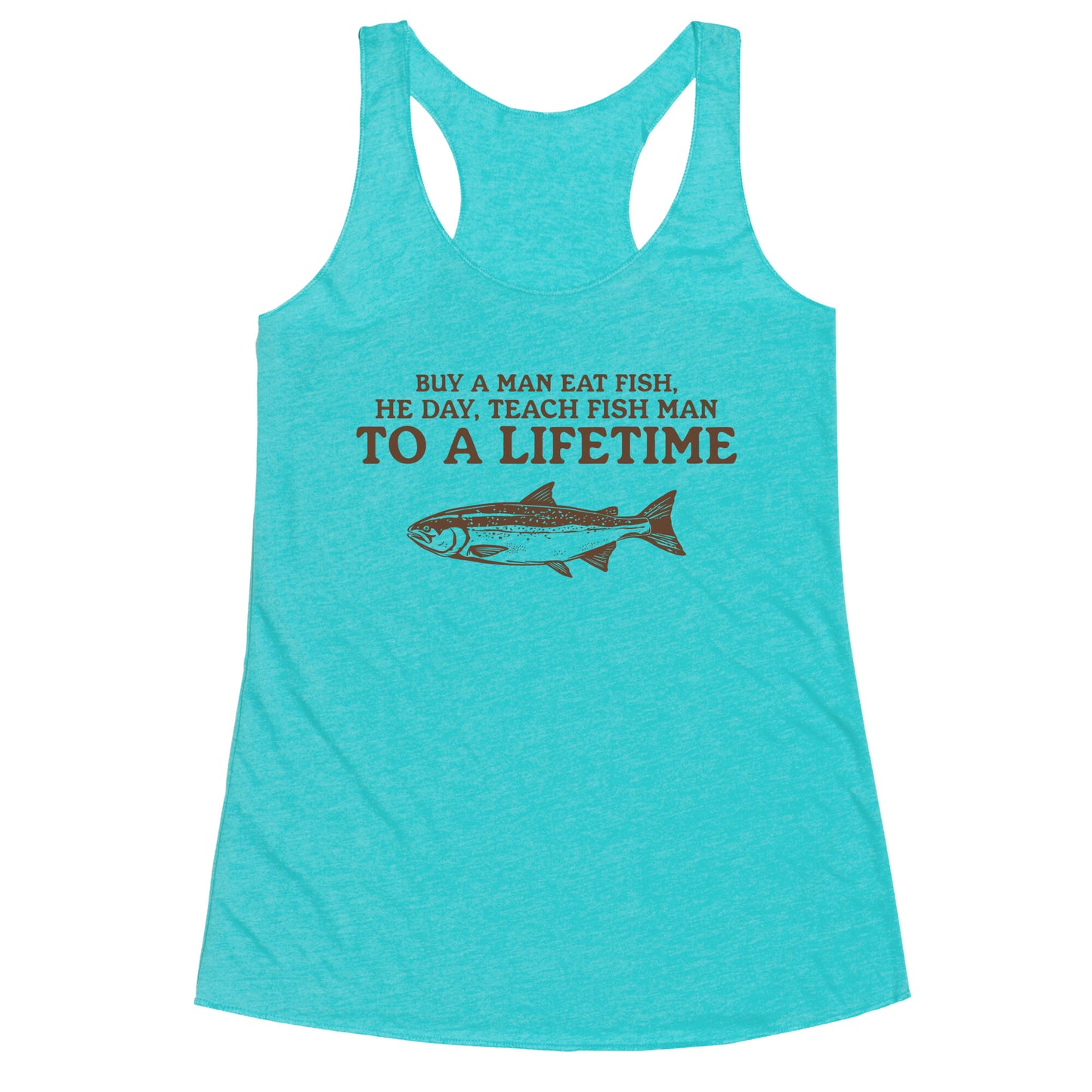 Buy A Man Eat Fish Racerback Tank