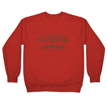 Buy A Man Eat Fish Crewneck Sweatshirt