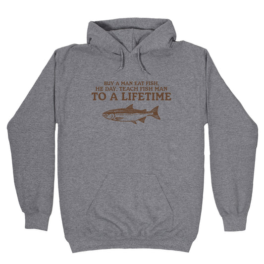 Buy A Man Eat Fish Hoodie