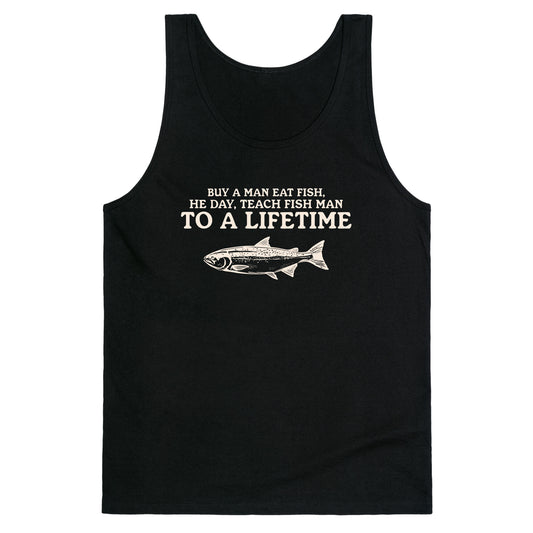 Buy A Man Eat Fish Tank Top