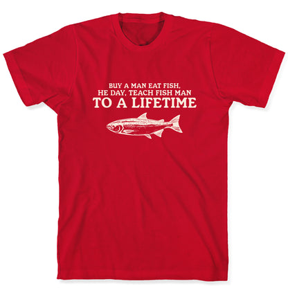 Buy A Man Eat Fish T-Shirt