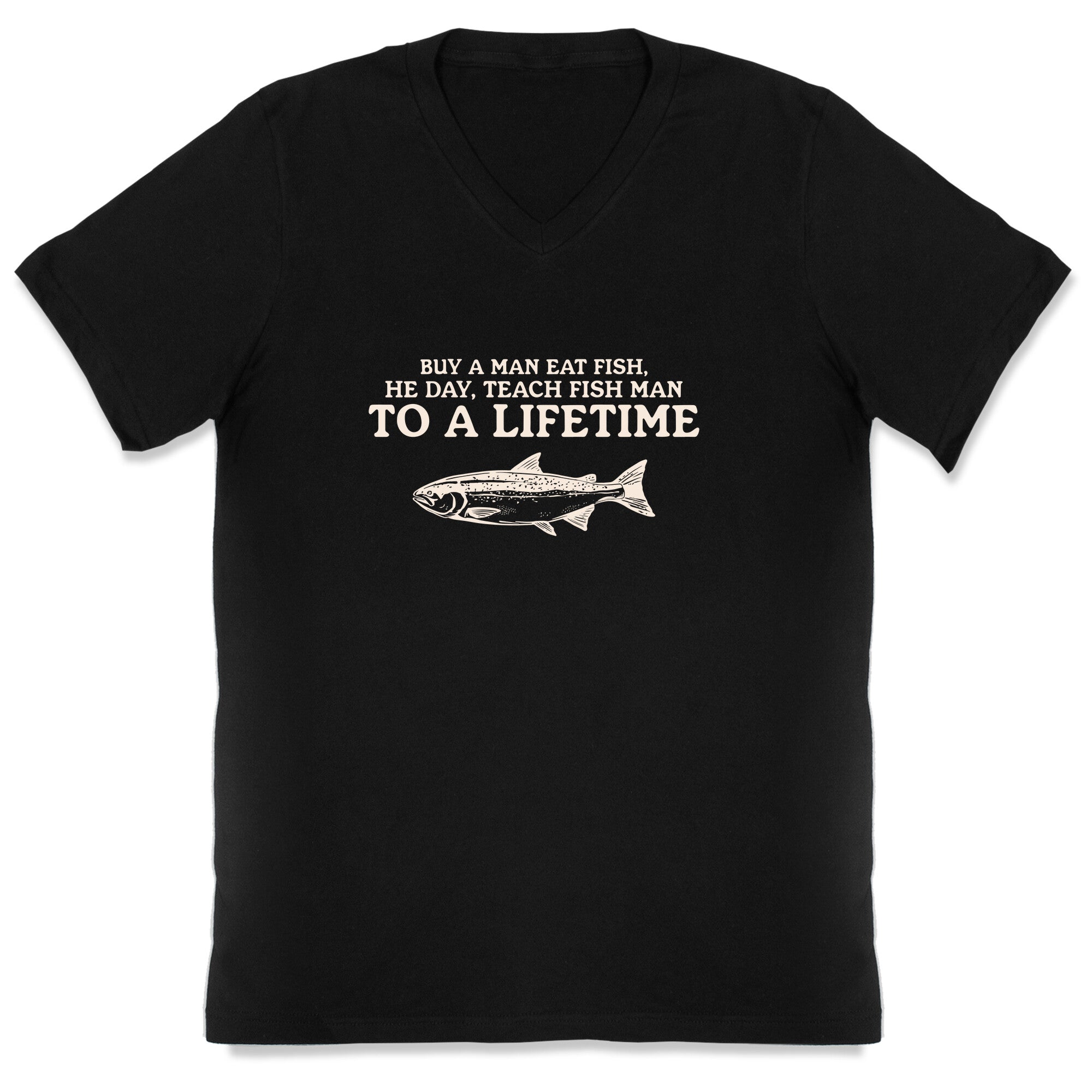 Buy A Man Eat Fish V-Neck
