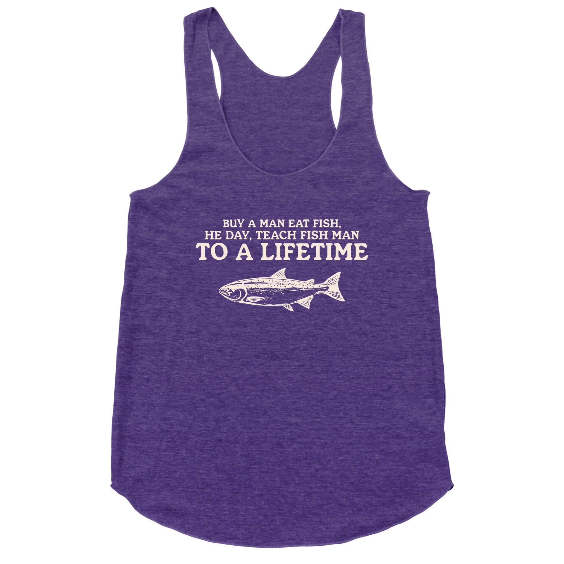 Buy A Man Eat Fish Racerback Tank
