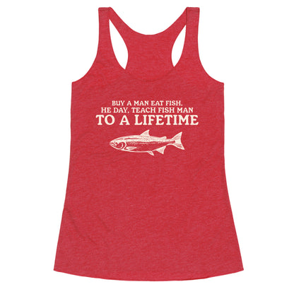 Buy A Man Eat Fish Racerback Tank