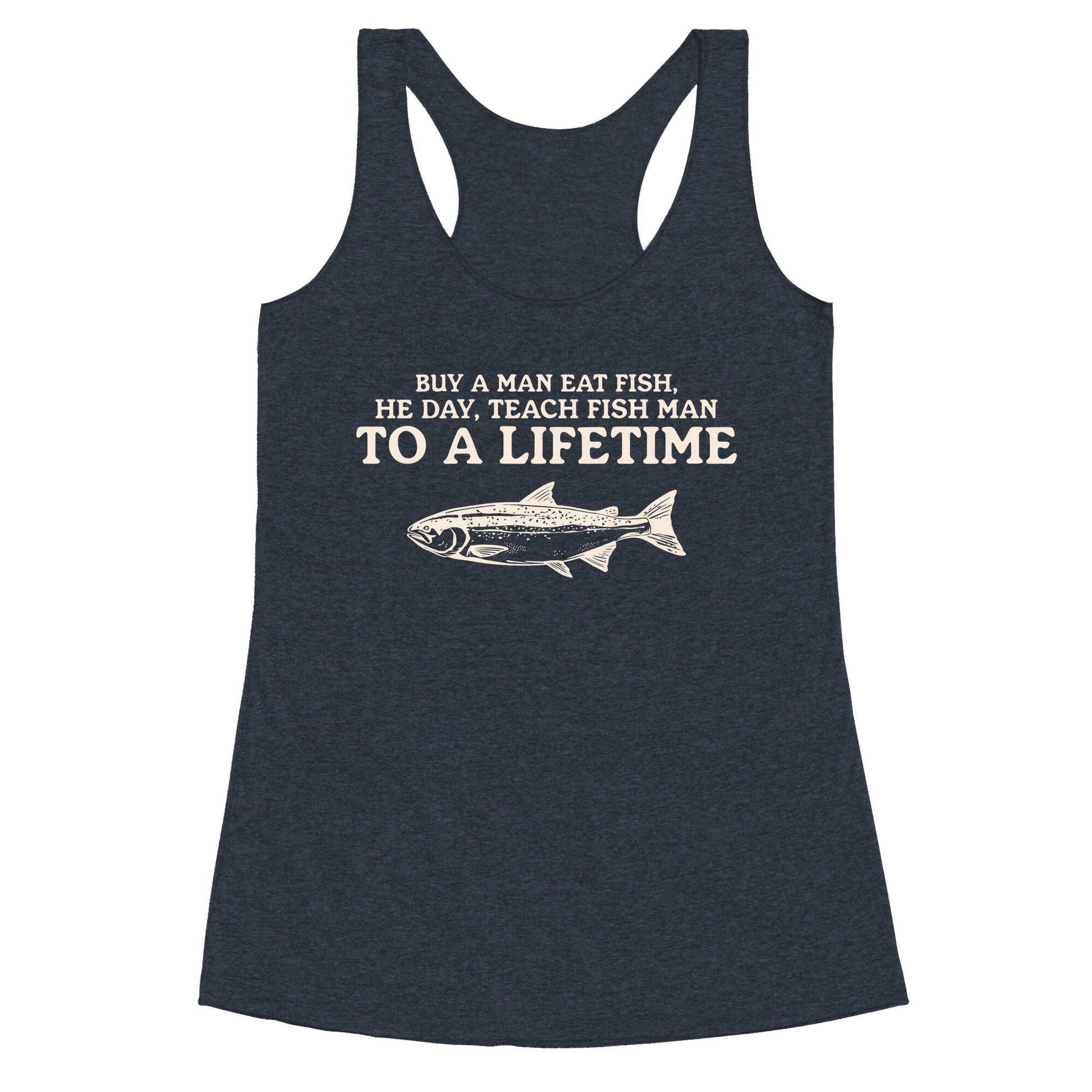Buy A Man Eat Fish Racerback Tank