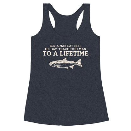 Buy A Man Eat Fish Racerback Tank
