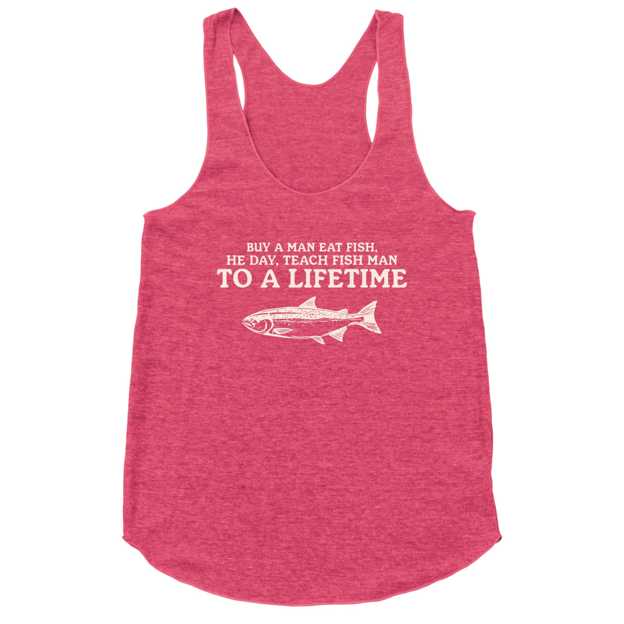 Buy A Man Eat Fish Racerback Tank