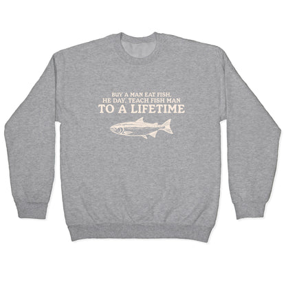 Buy A Man Eat Fish Crewneck Sweatshirt
