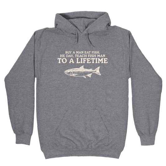 Buy A Man Eat Fish Hoodie