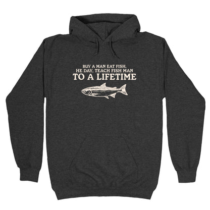 Buy A Man Eat Fish Hoodie