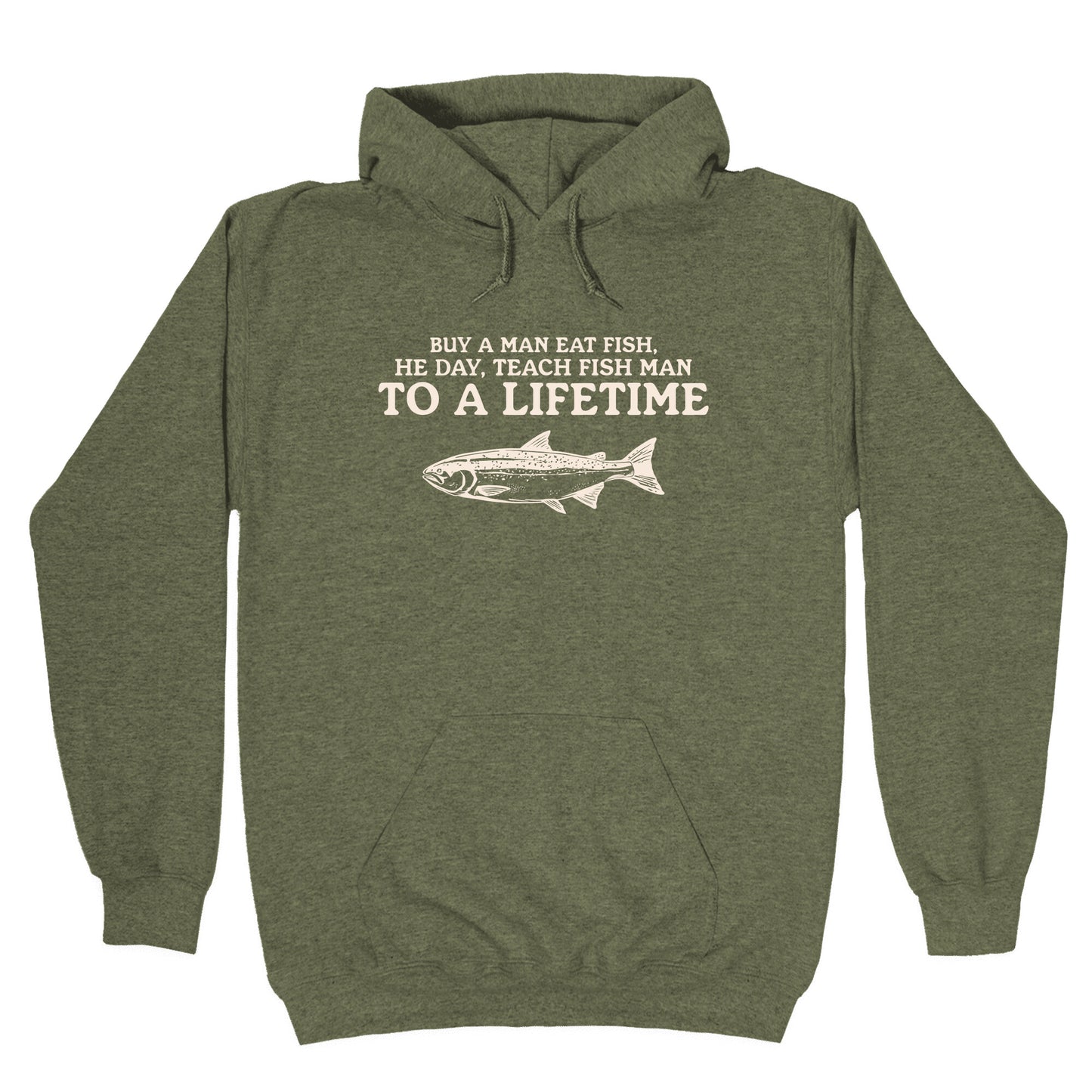 Buy A Man Eat Fish Hoodie