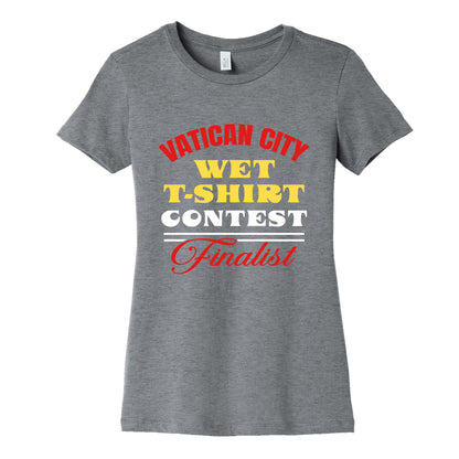 Vatican Wet T Shirt Contest Womens Cotton Tee