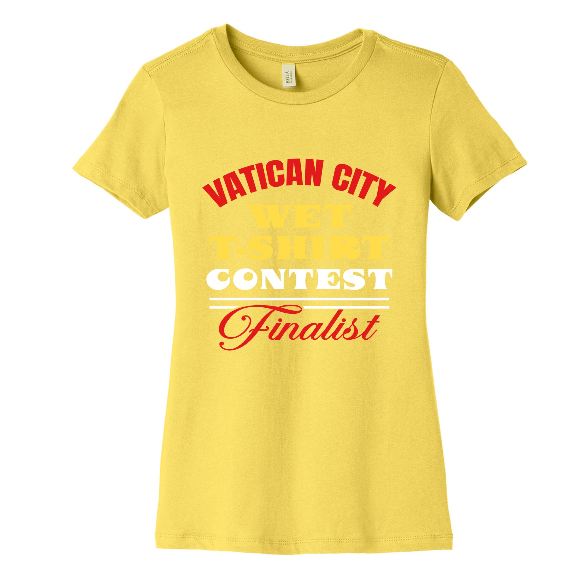 Vatican Wet T Shirt Contest Womens Cotton Tee