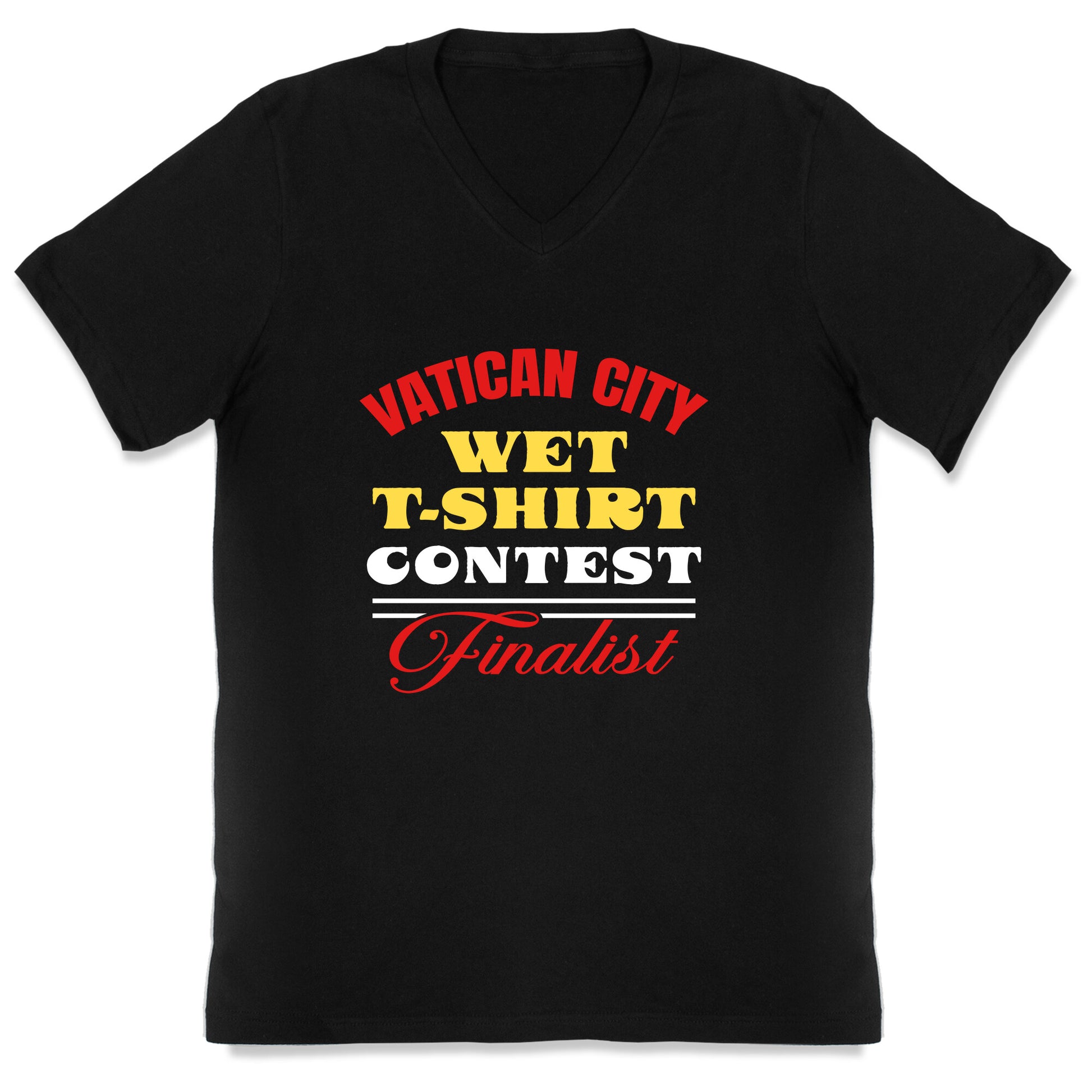 Vatican Wet T Shirt Contest V-Neck