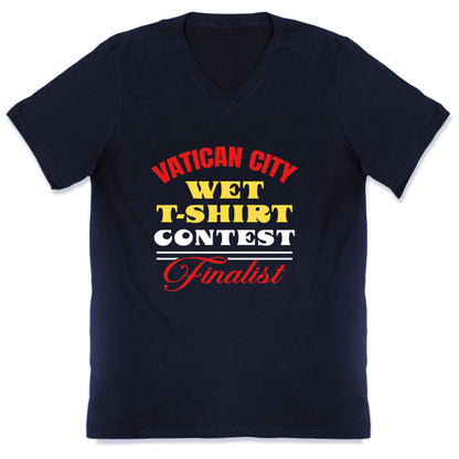 Vatican Wet T Shirt Contest V-Neck