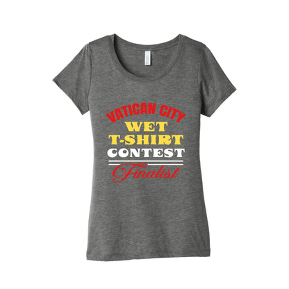 Vatican Wet T Shirt Contest Womens Triblend Tee