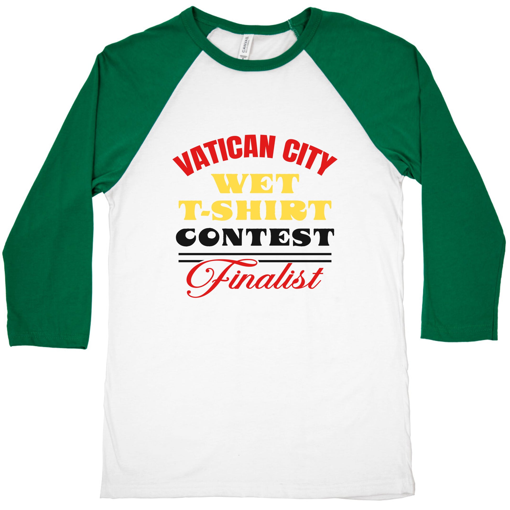 Vatican Wet T Shirt Contest Baseball Tee