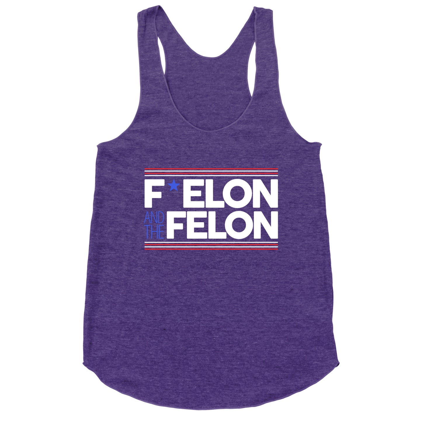 F Elon And The Felon Racerback Tank