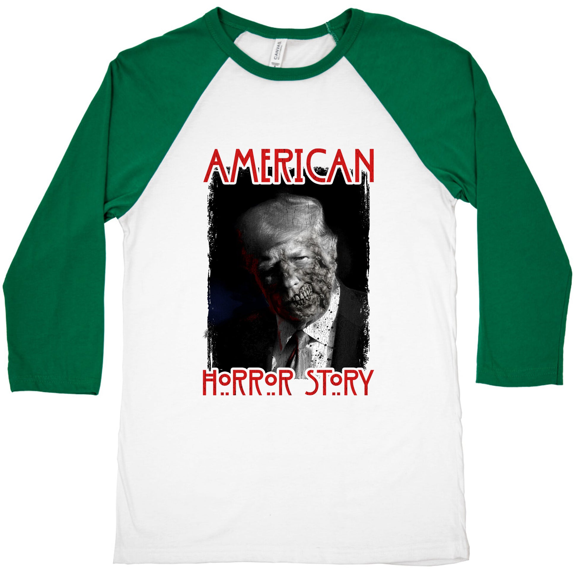 American Horror Story Trump Baseball Tee