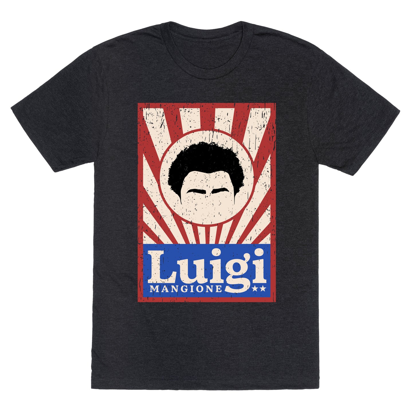 Luigi Mangione Campaign Poster Unisex Triblend Tee