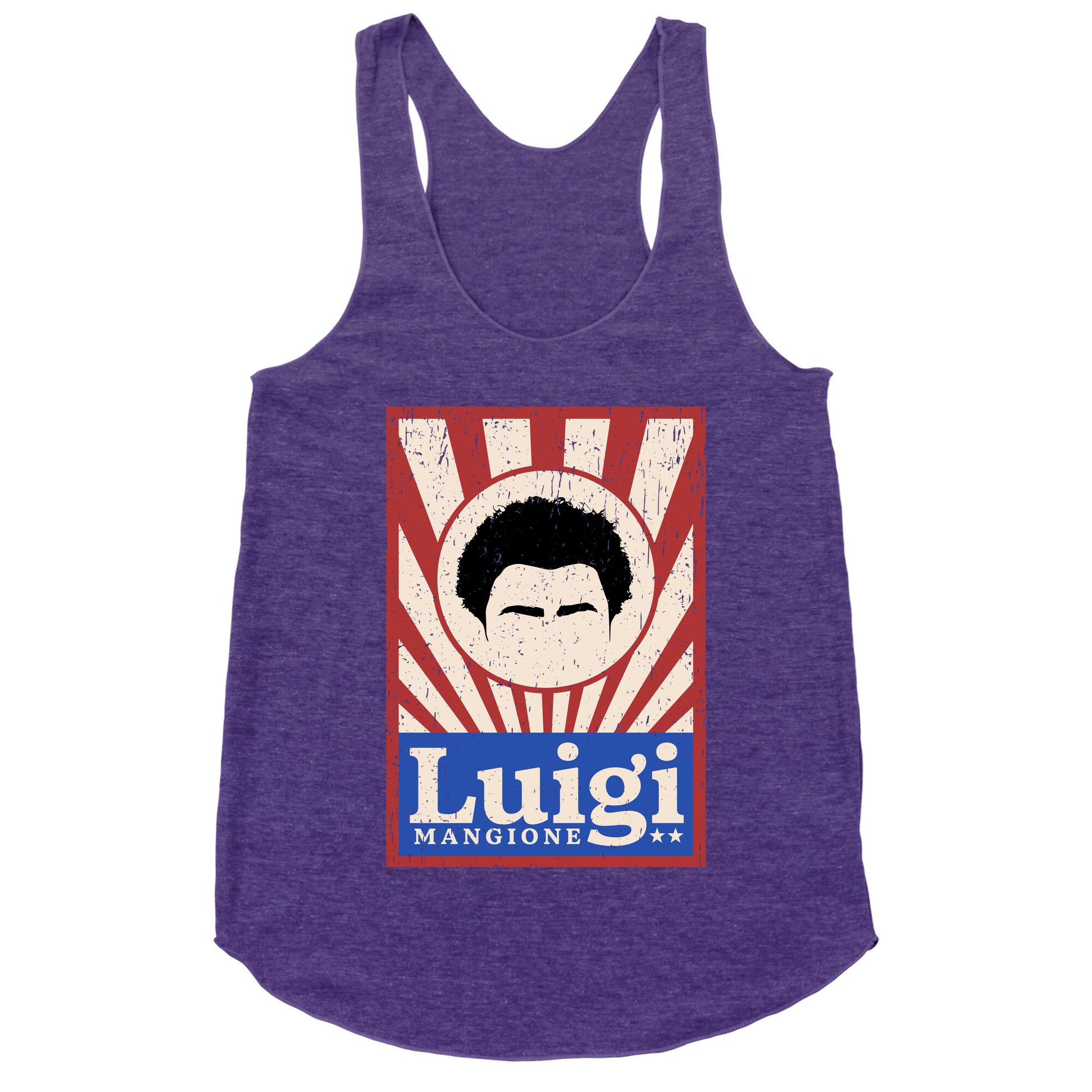 Luigi Mangione Campaign Poster Racerback Tank