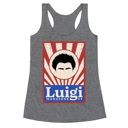 Luigi Mangione Campaign Poster Racerback Tank
