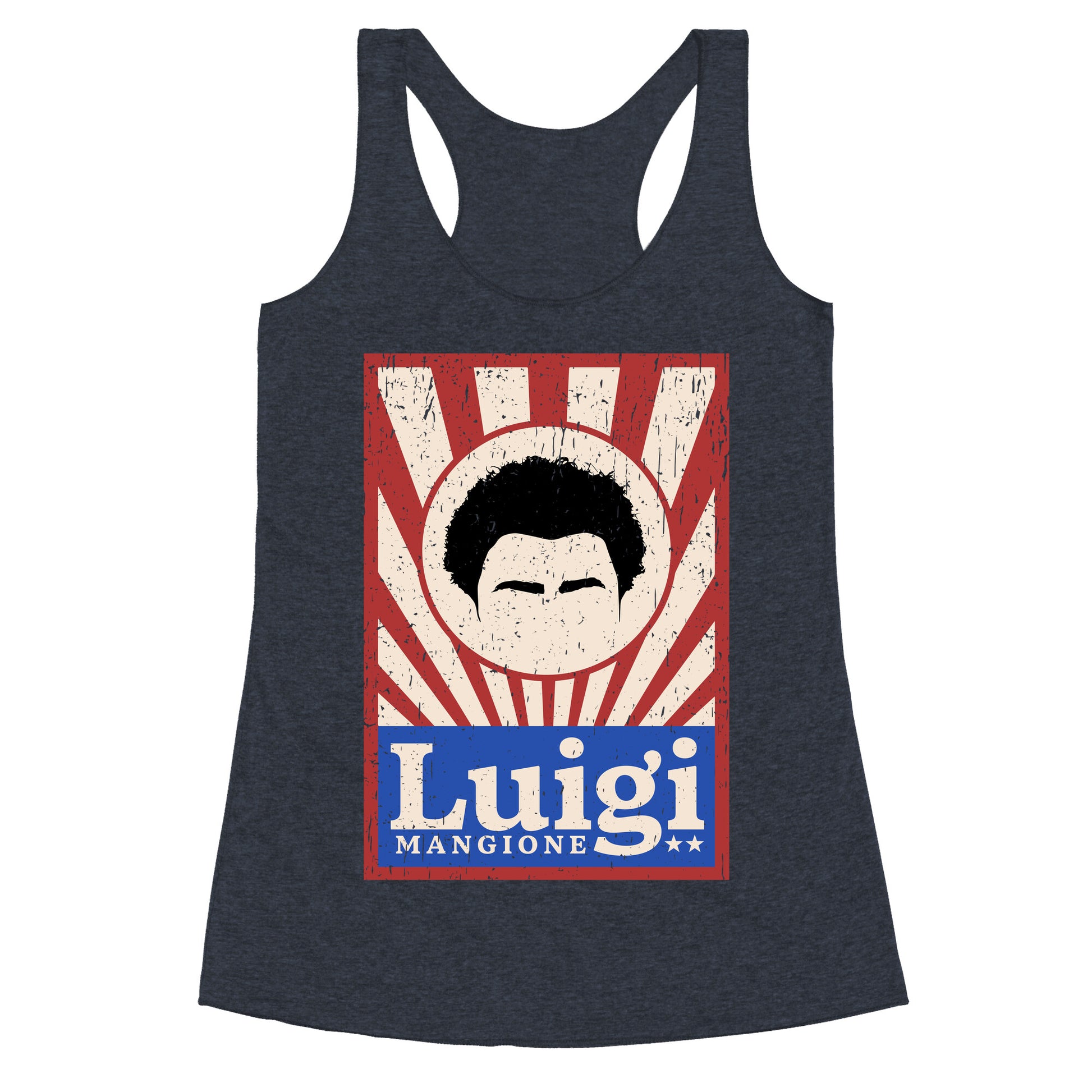 Luigi Mangione Campaign Poster Racerback Tank