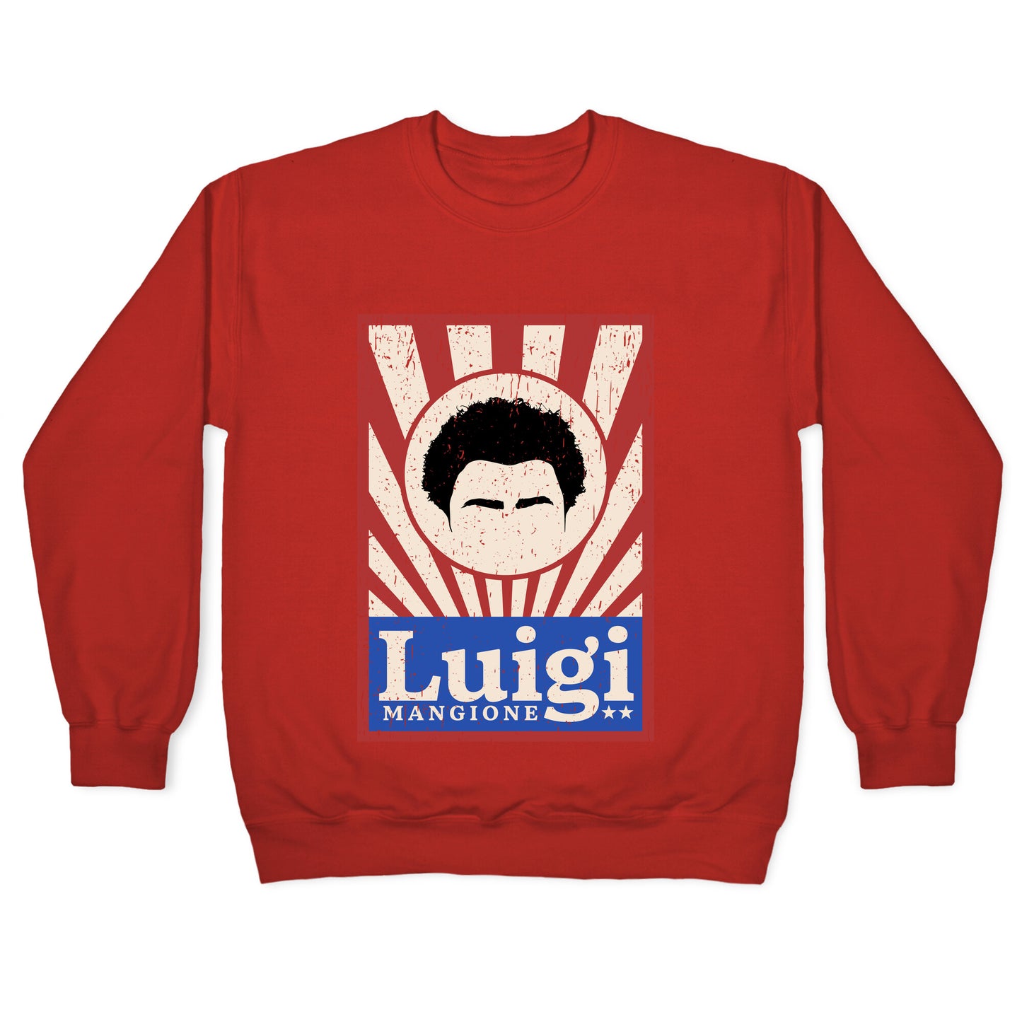 Luigi Mangione Campaign Poster Crewneck Sweatshirt