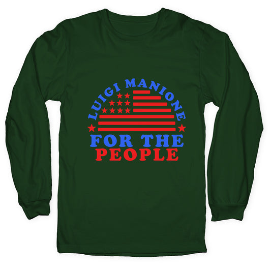 Luigi Mangione For The People Longsleeve Tee