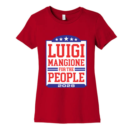 Luigi Mangione For The People 2028 Womens Cotton Tee