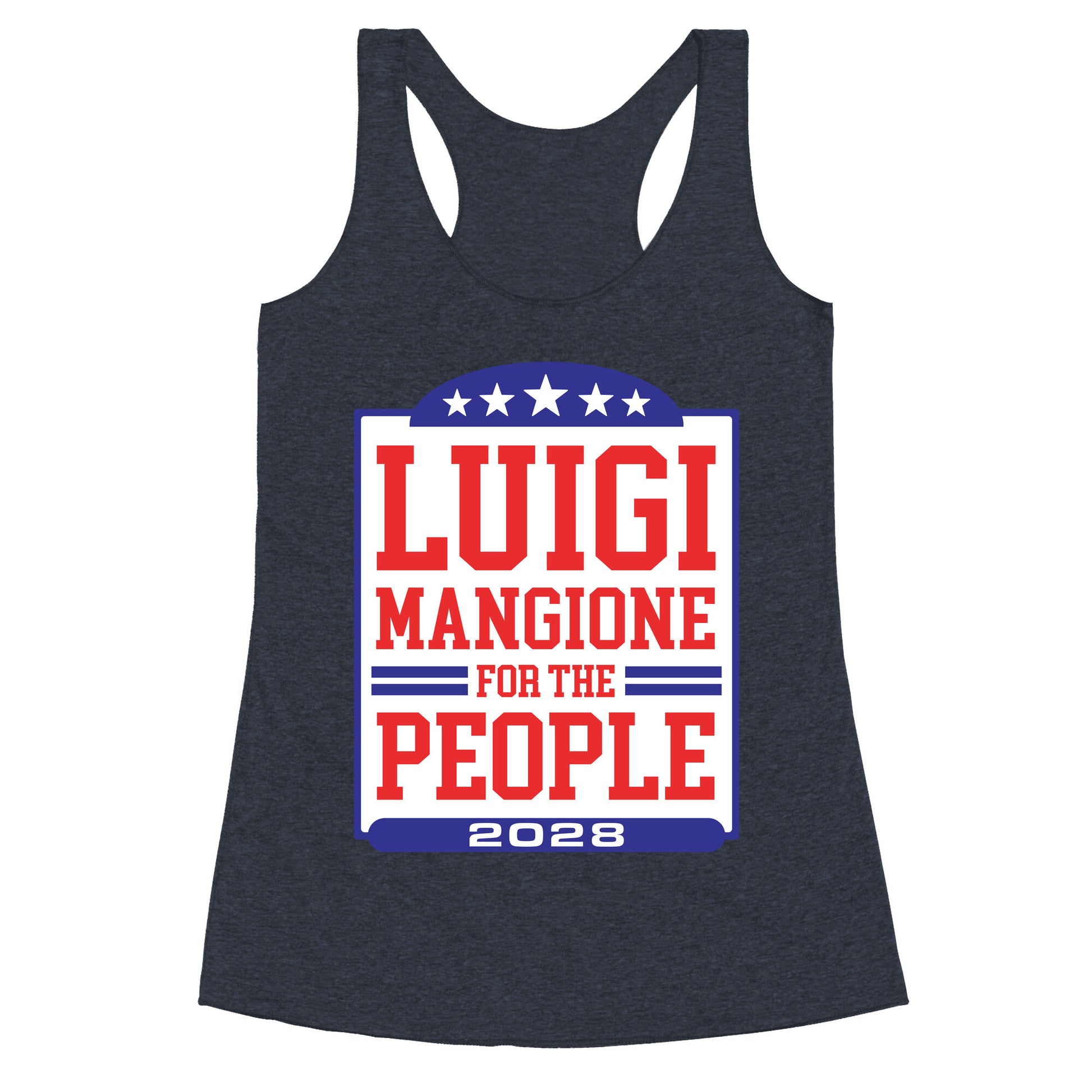 Luigi Mangione For The People 2028 Racerback Tank