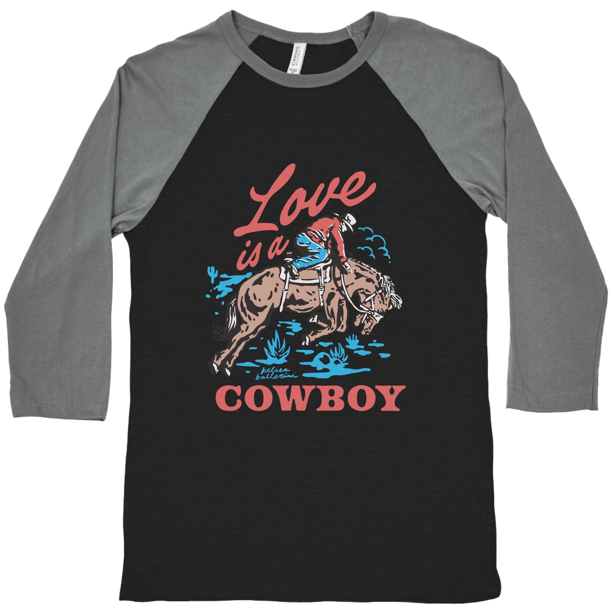 Kelsea Ballerini Love Is A Cowboy Baseball Tee