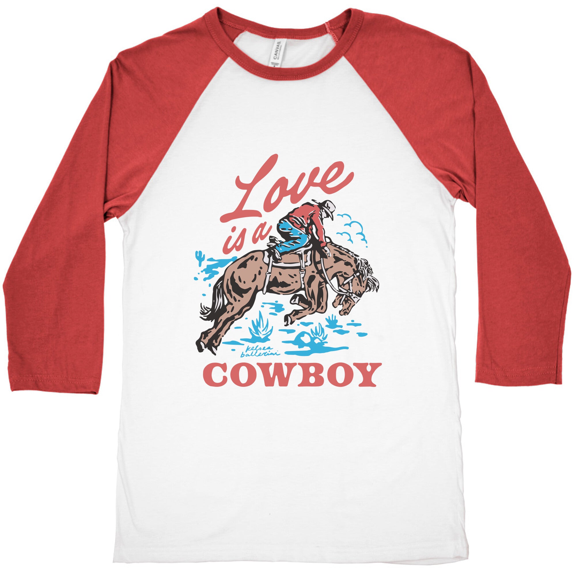 Kelsea Ballerini Love Is A Cowboy Baseball Tee