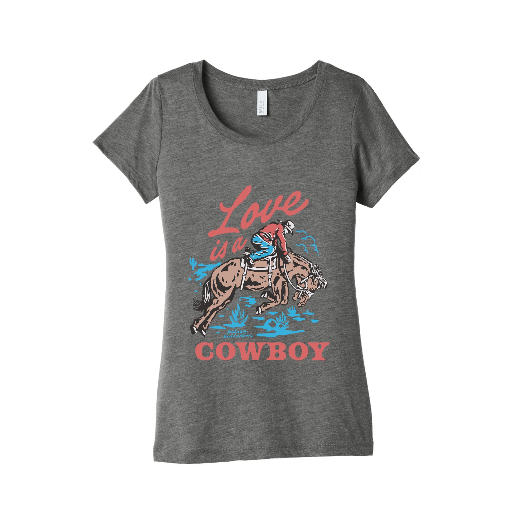 Kelsea Ballerini Love Is A Cowboy Womens Triblend Tee