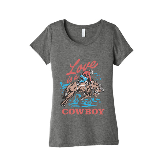 Kelsea Ballerini Love Is A Cowboy Womens Triblend Tee