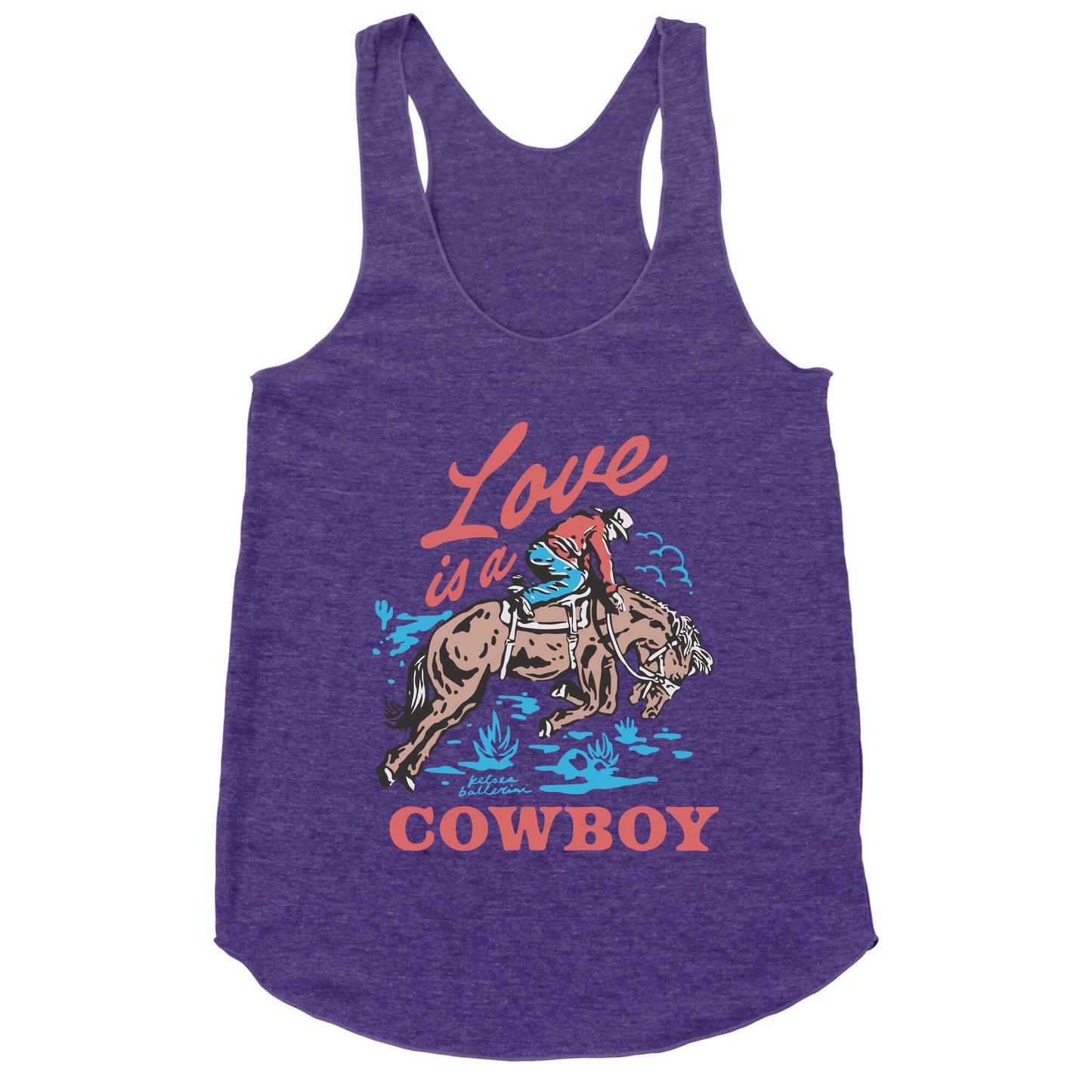 Kelsea Ballerini Love Is A Cowboy Racerback Tank