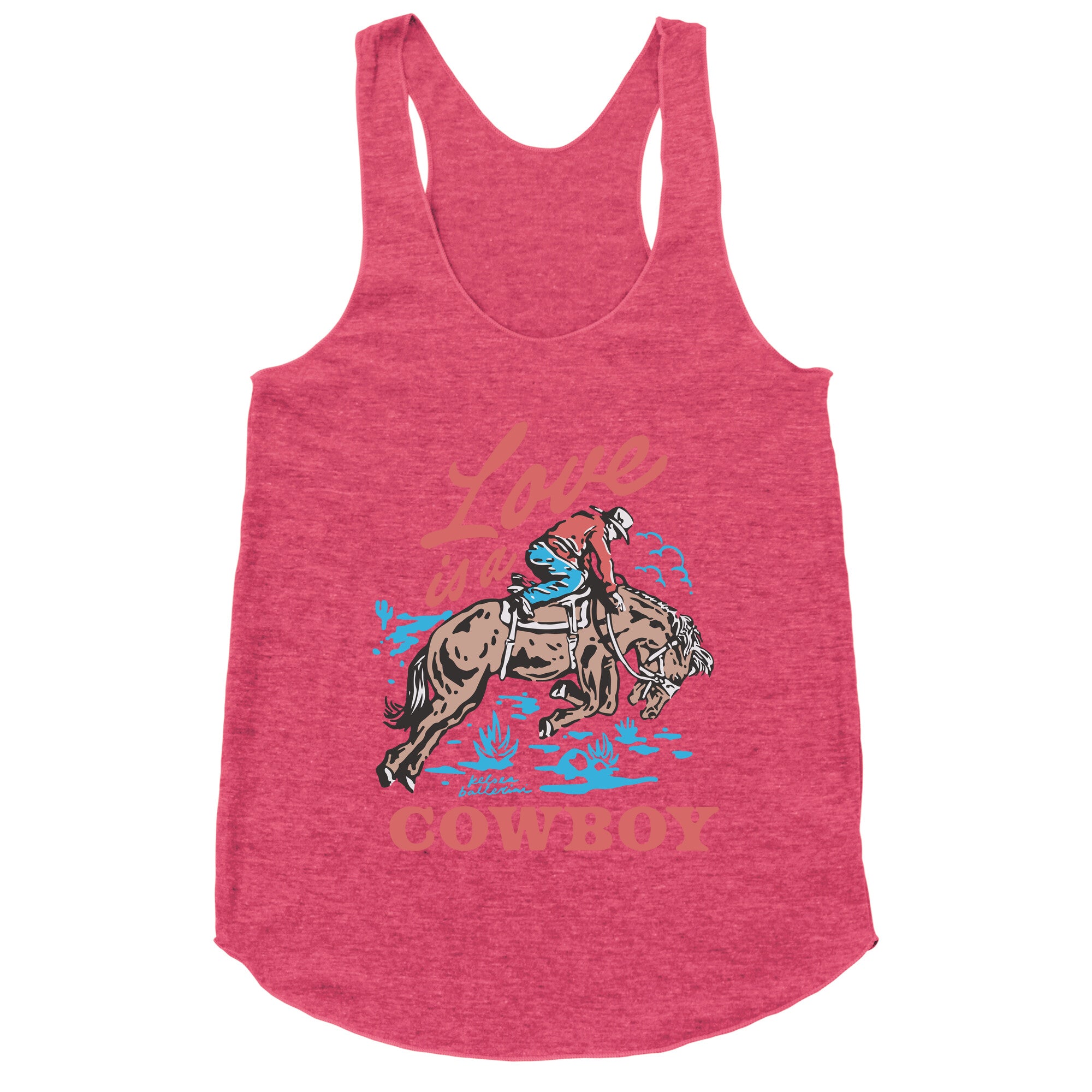 Kelsea Ballerini Love Is A Cowboy Racerback Tank