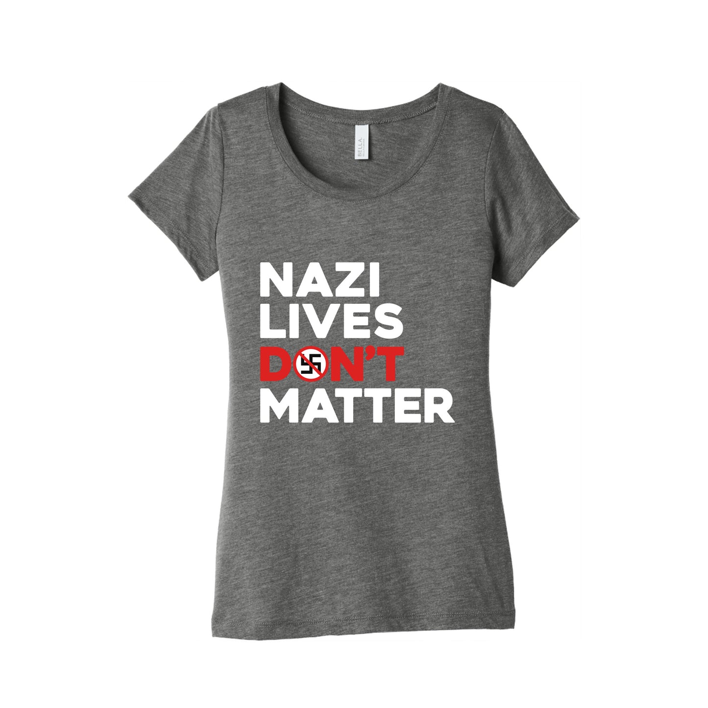 Nazi Lives Dont Matter Red Womens Triblend Tee