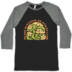 No One Is Illegal On Stolen Land Floral Baseball Tee