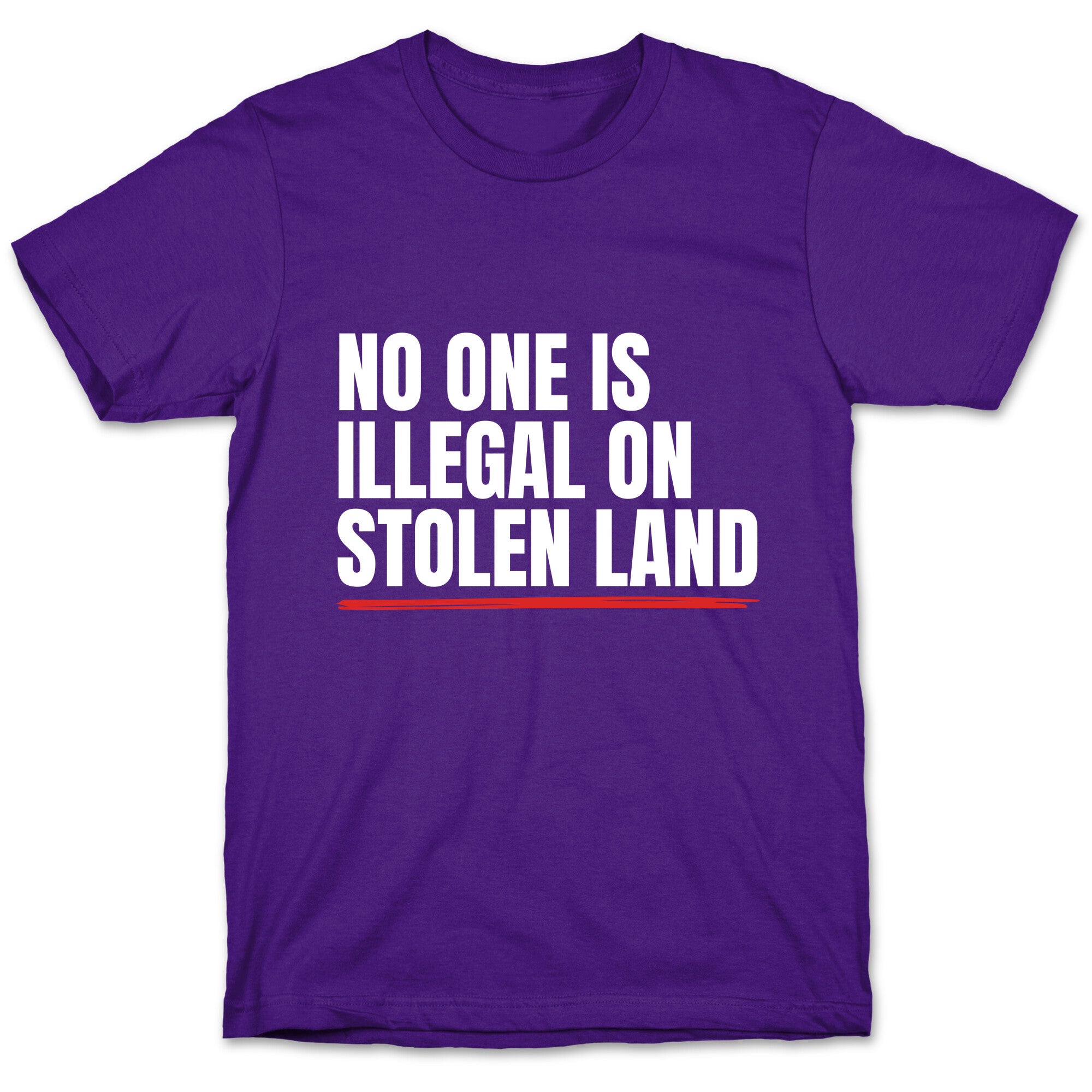No One Is Illegal On Stolen Land T-Shirt