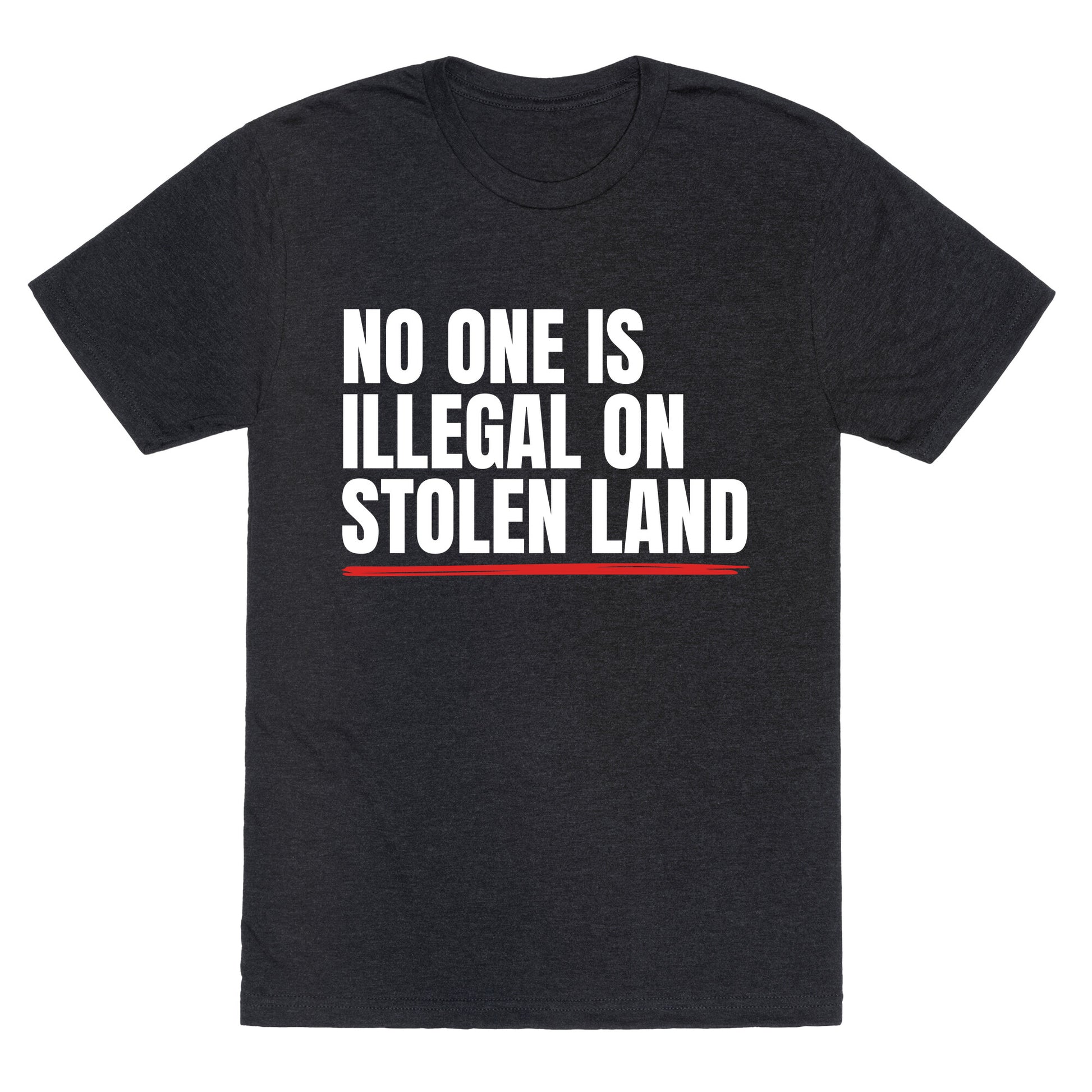 No One Is Illegal On Stolen Land Unisex Triblend Tee