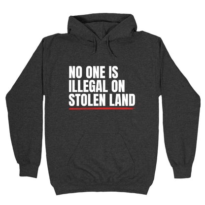 No One Is Illegal On Stolen Land Hoodie