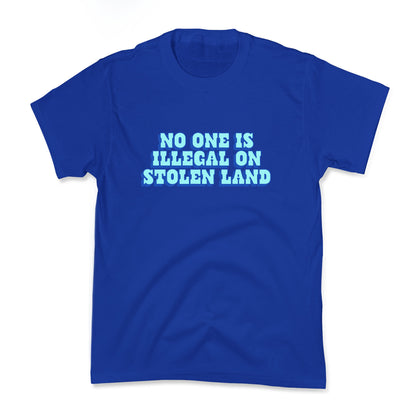 No One Is Illegal Kids Tee